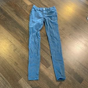 American Eagle Jeggings Blue 0 Long EUC